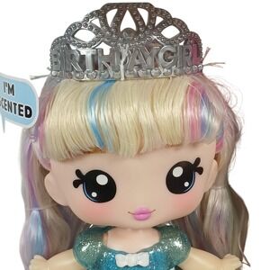 NEW YummiLand Callie Large Doll Birthday Cake Scented DIY Lip Gloss Tiara